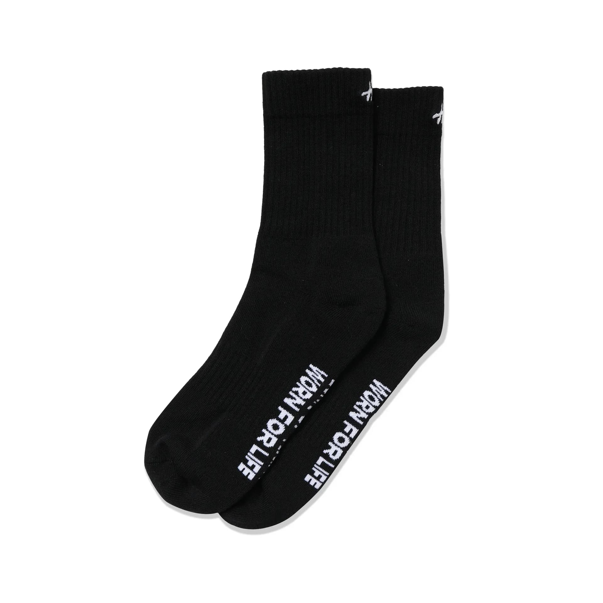 Half Sign Socks Black/Mid